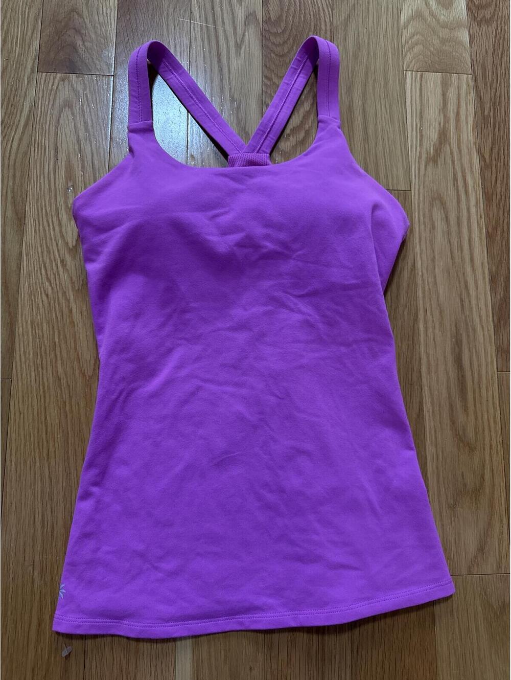 Athleta Purple Strappy Athletic Tank Top Size S